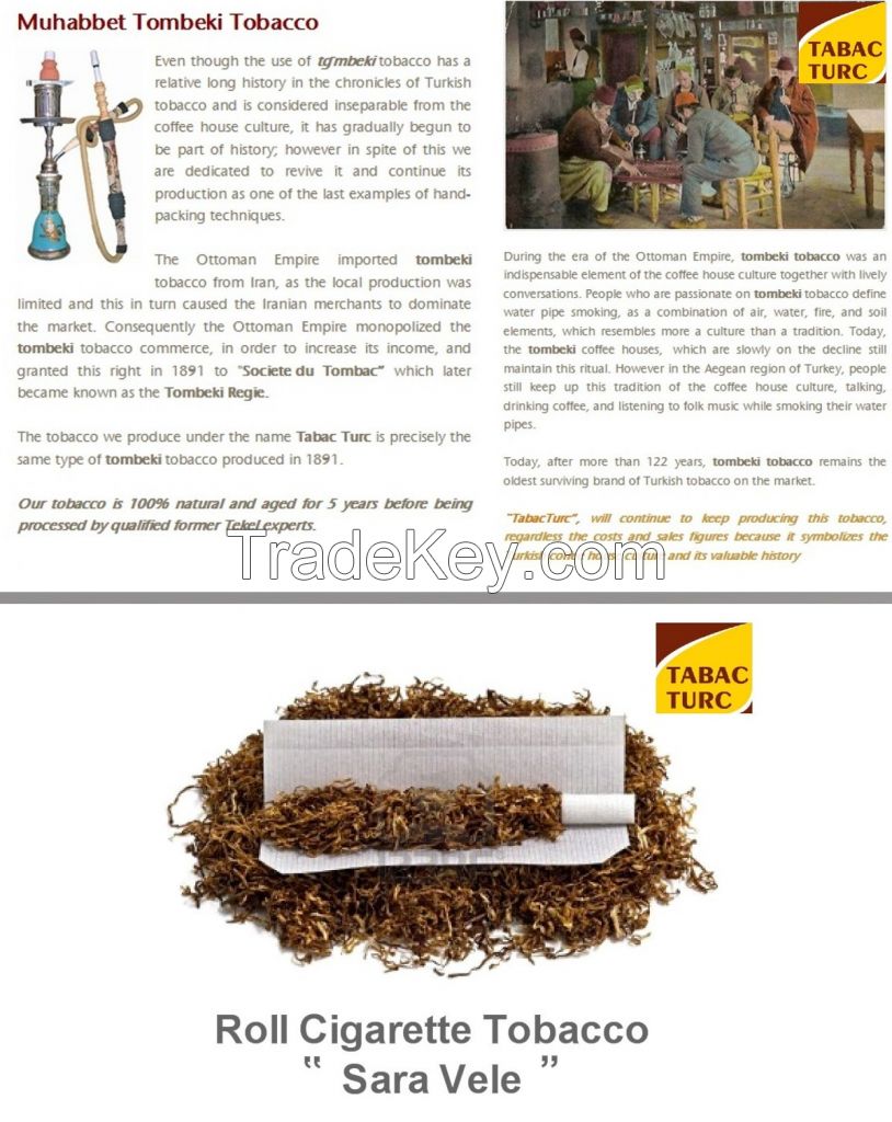 flavored water pipe tobacco and pipe/roll cigarette tobacco