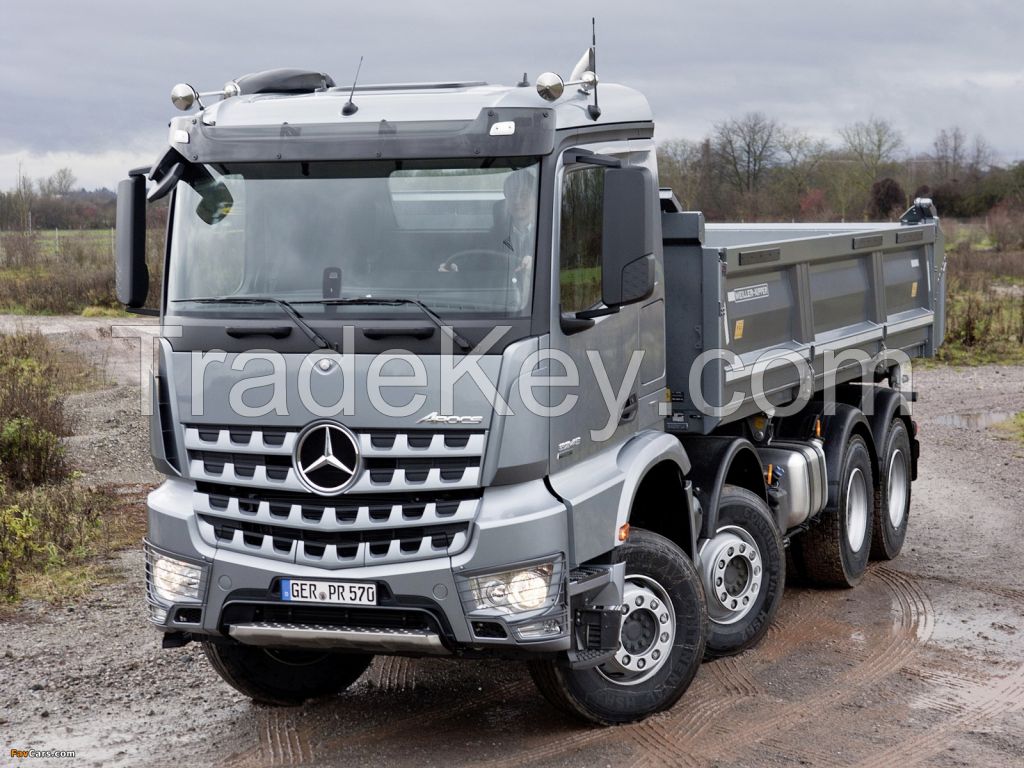 mercedes benz v3 8x4 heavy duty dump trucks