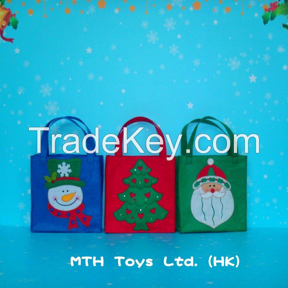 cheap christmas decoration nonwoven shopping gift