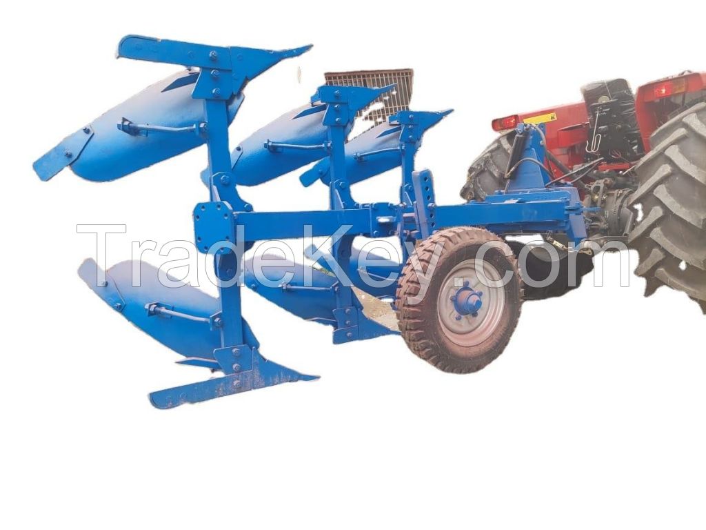 Solid 3-Point Mounted Diesel-Powered Mini Tiller Furrow Plough 2/3 Furrow Reversible Cultivator High 50-70HP 1 Year Warranty
