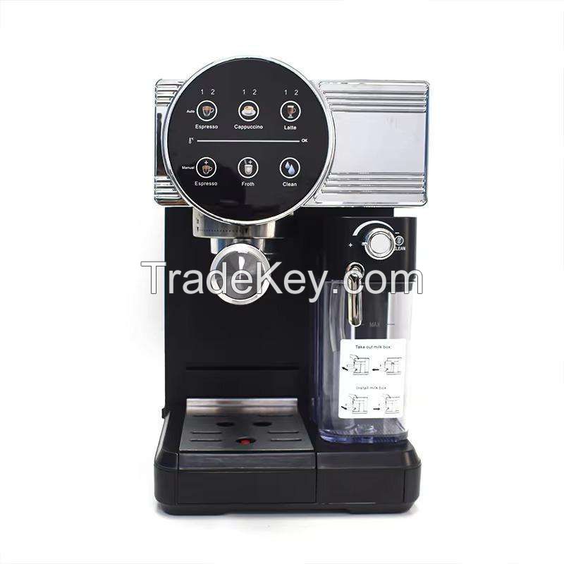 Factory Price 15 Bar Espresso Coffee Maker Household Semi-Automatic Cappuccino Machine with Portable Feature for Hotels