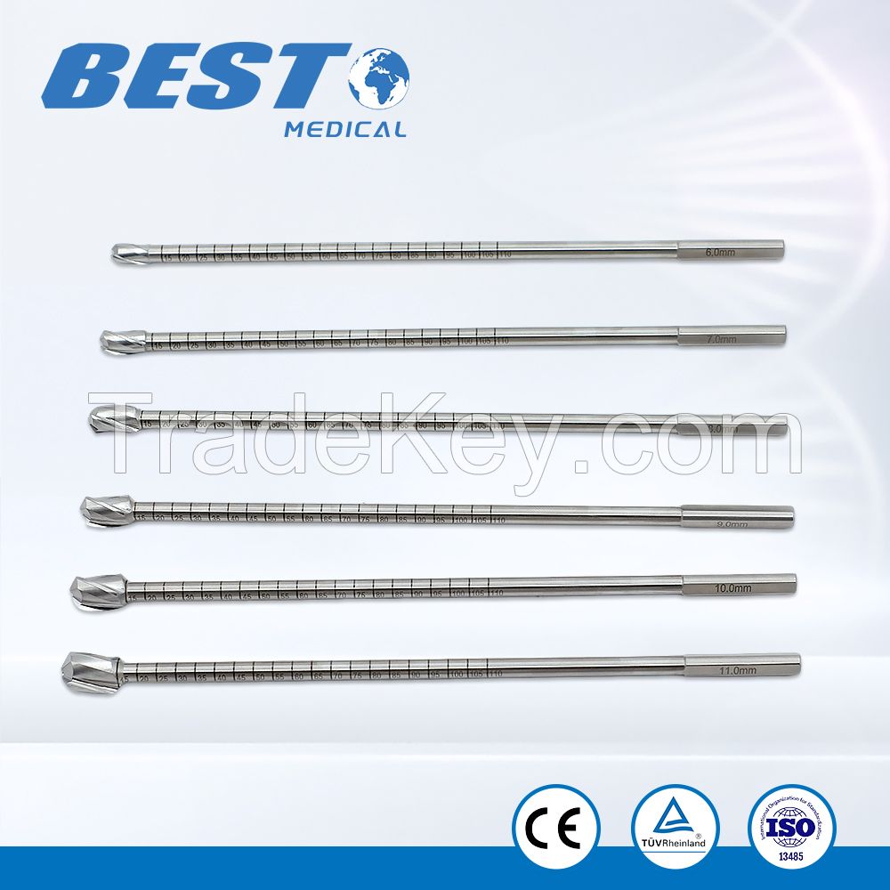 ACL PCL reconstruction Tibial Femoral Tunnel Cannulated Drills 5-14mm