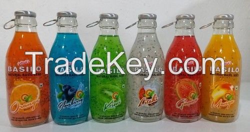 Flavor design Basil Seed Drink high purity tropical seed mixturing drink