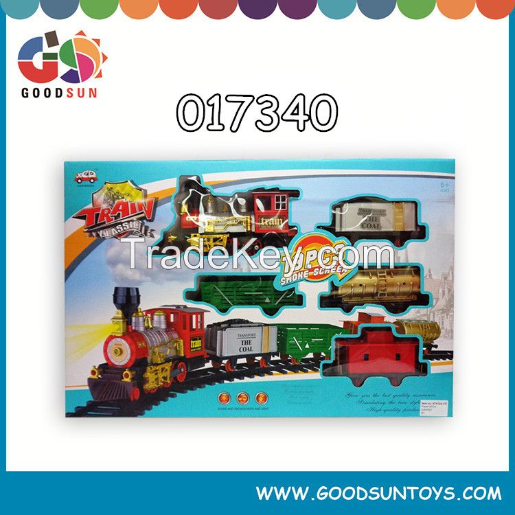 electric train toys with steam 017340