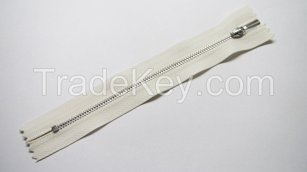 3# close ended metal zipper