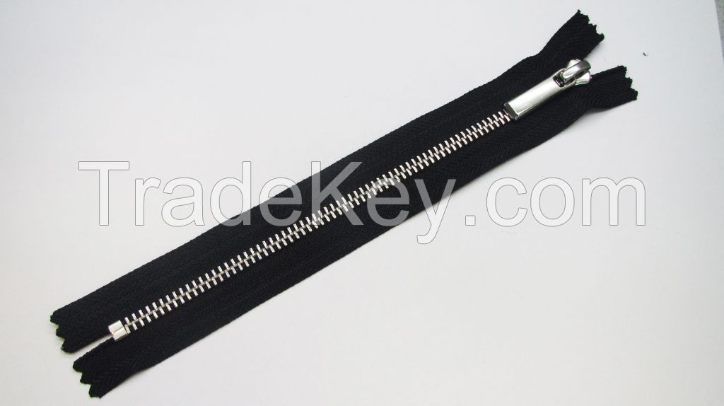 3# close ended metal zipper