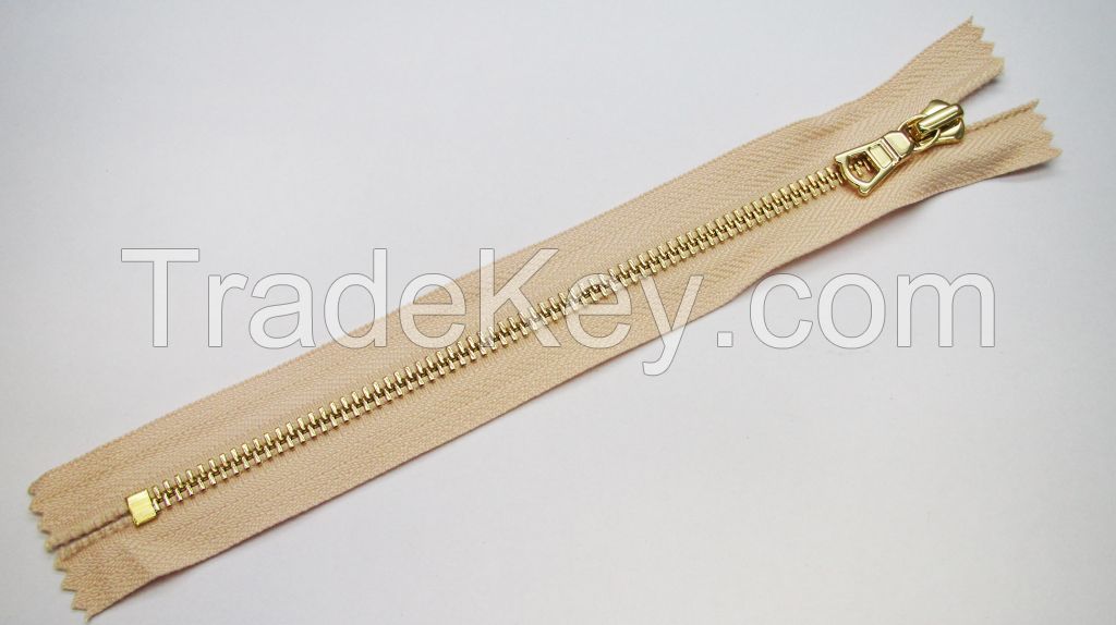 3# close ended metal zipper