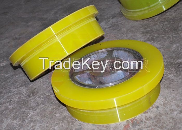 360 degree ratory flexible caster wheel PU wheelon cement floor