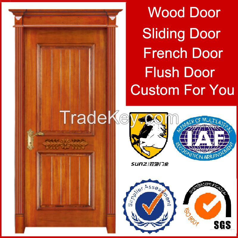 2016 new product teak wood main door designs