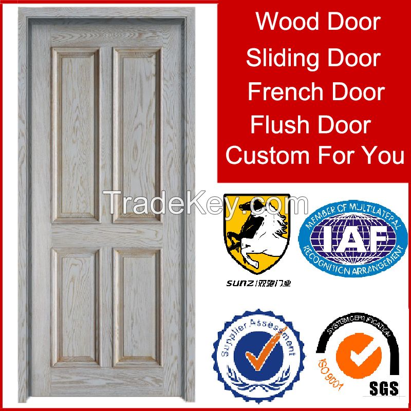 China Gold Supplier interior position solid wood door