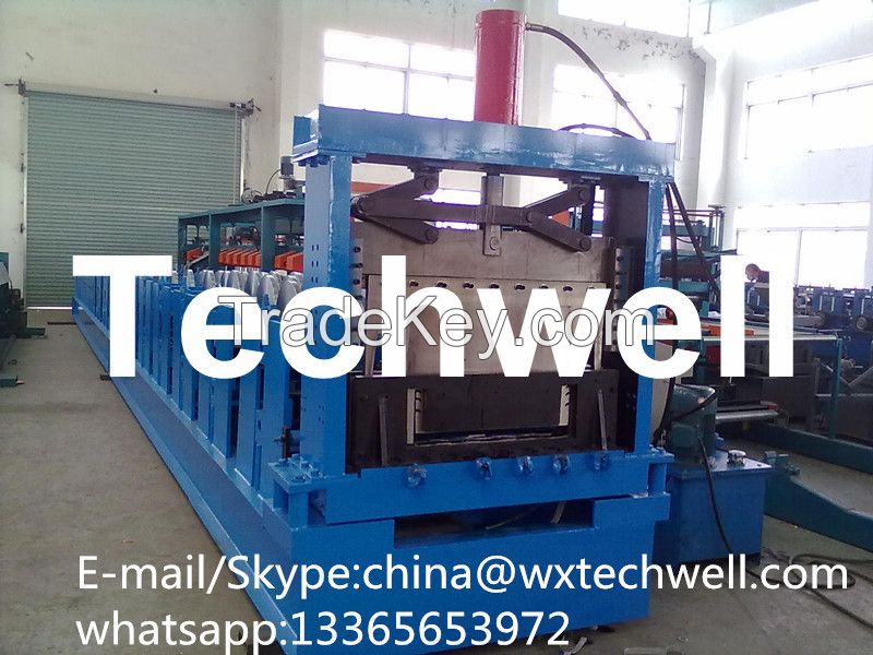 Single side adjustable c purlin roll forming machine