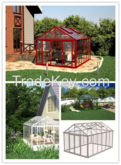 deluxe leisure sun room winter house glass greenhouses for garden lovers