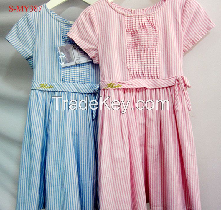 Fantastic stripe kids frocks for 12 years girls stylish frocks