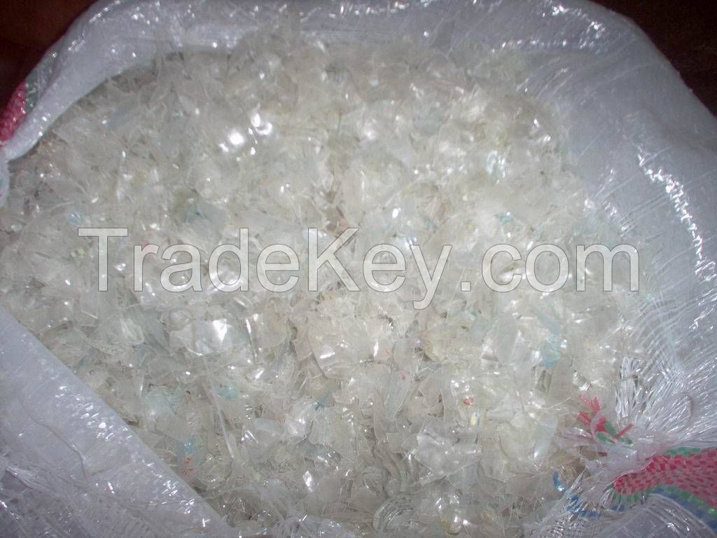 PET Bottle Flakes Hot Washed /ALU/ Clear Recycled Plastic Scraps