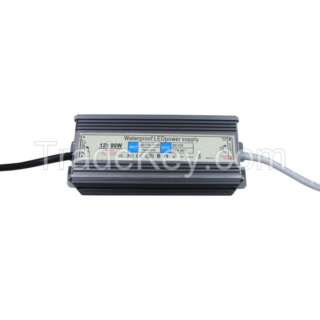 FS-12V-80W (Water-Proof) LED Switching Power Supply