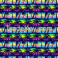 Palm Tree Design Cotton and Rayon