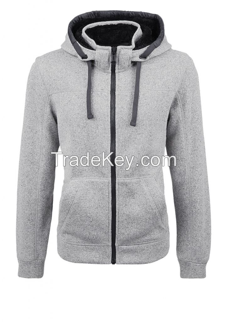 High Neck Plain Hoodies