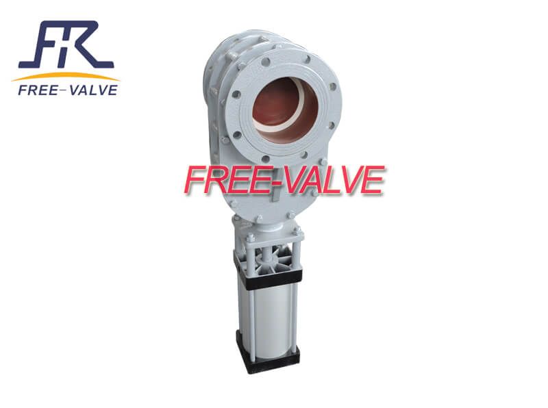 Pneumatic Parallel Sliding Ceramic balance Gate Valve for ash system