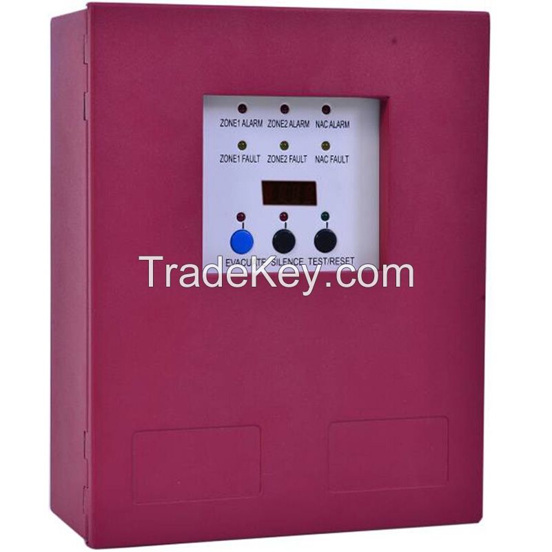 2zone MINI Conventional Fire Alarm Control Panel Fire Alarm Host/Master Panel /Slave Panel