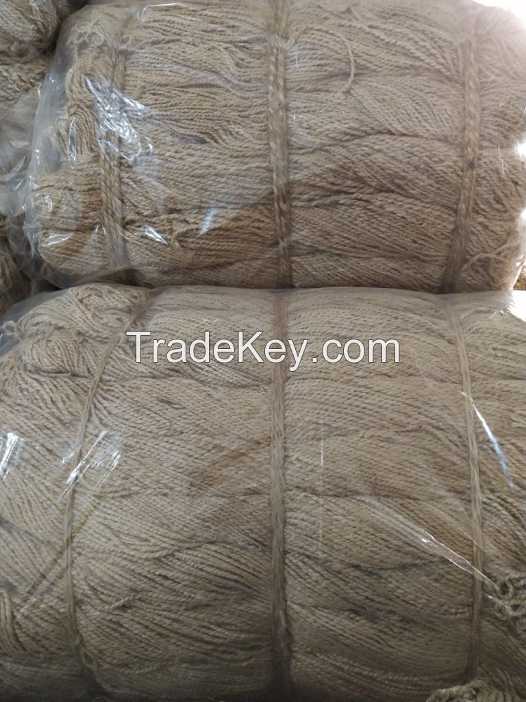 High quality Natural color Jute Yarn