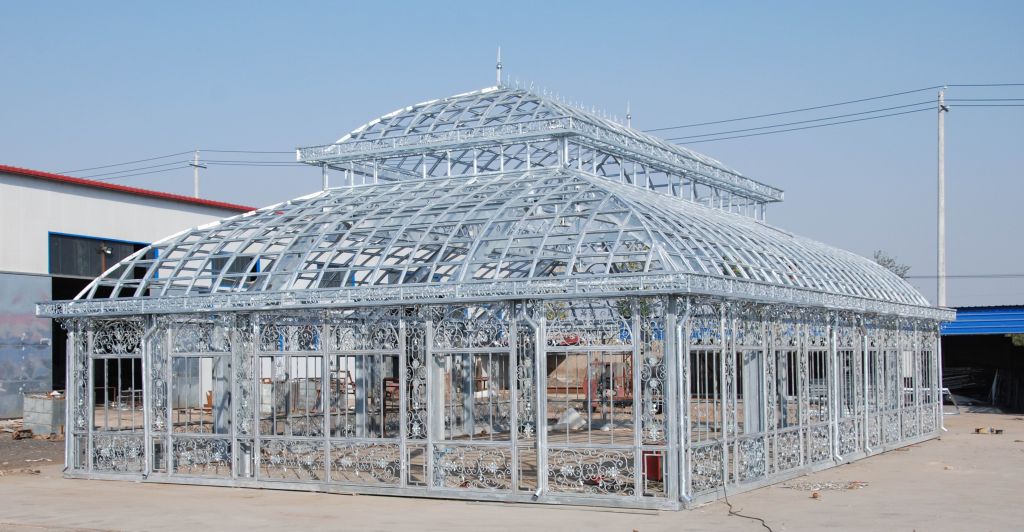 Huge iron garden greenhouse