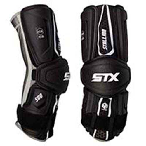 STX Stallion 500 Senior Lacrosse Arm Guards - Black (NEW)