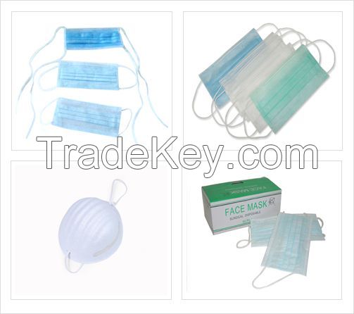 NON WOVEN DISPOSABLE SURGICAL FACE MASK