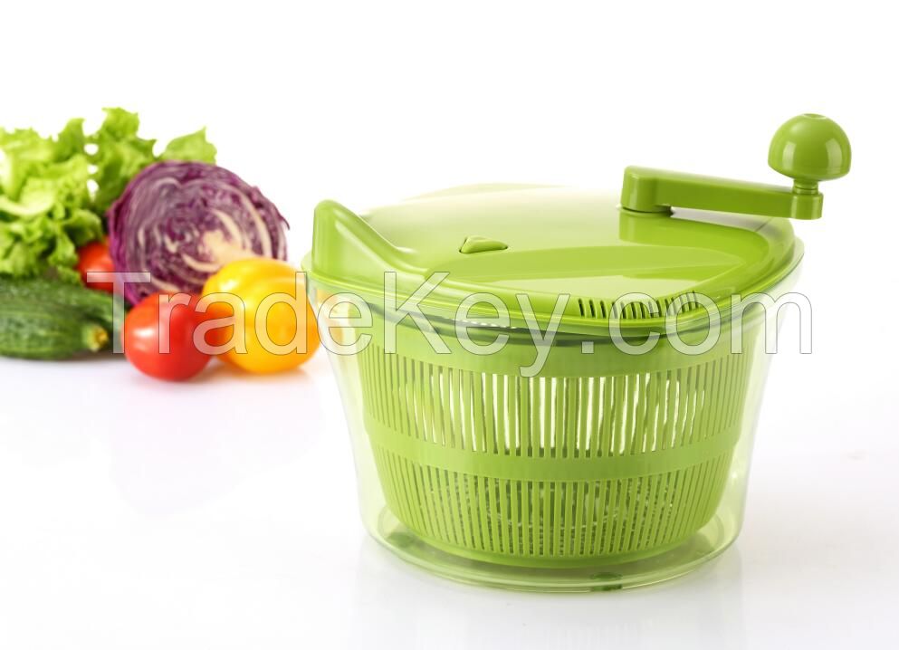 Multifunctional Kitchen Helper Manual New Large Salad Spinner with Bowl