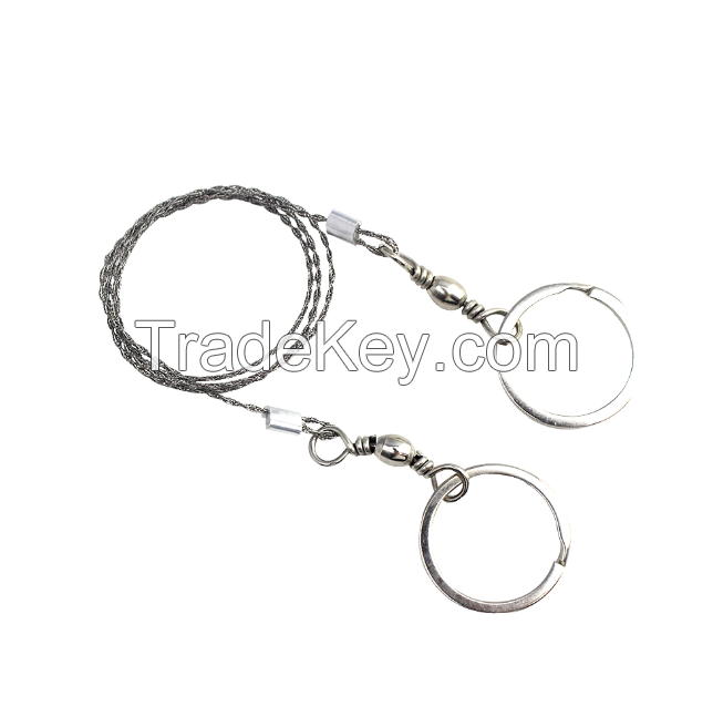 High Quality Outdoor Emergency Survival Hand Tool Wire Saw, Stainless Steel Wire-cutter with Finger Handle