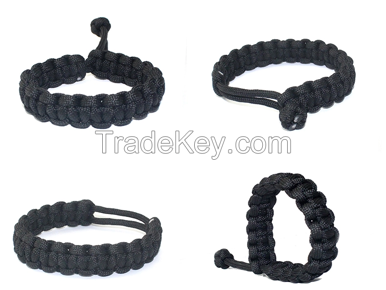 Adjustable Survival Tactical  Paracord bracelet men Customized gift for commemorate