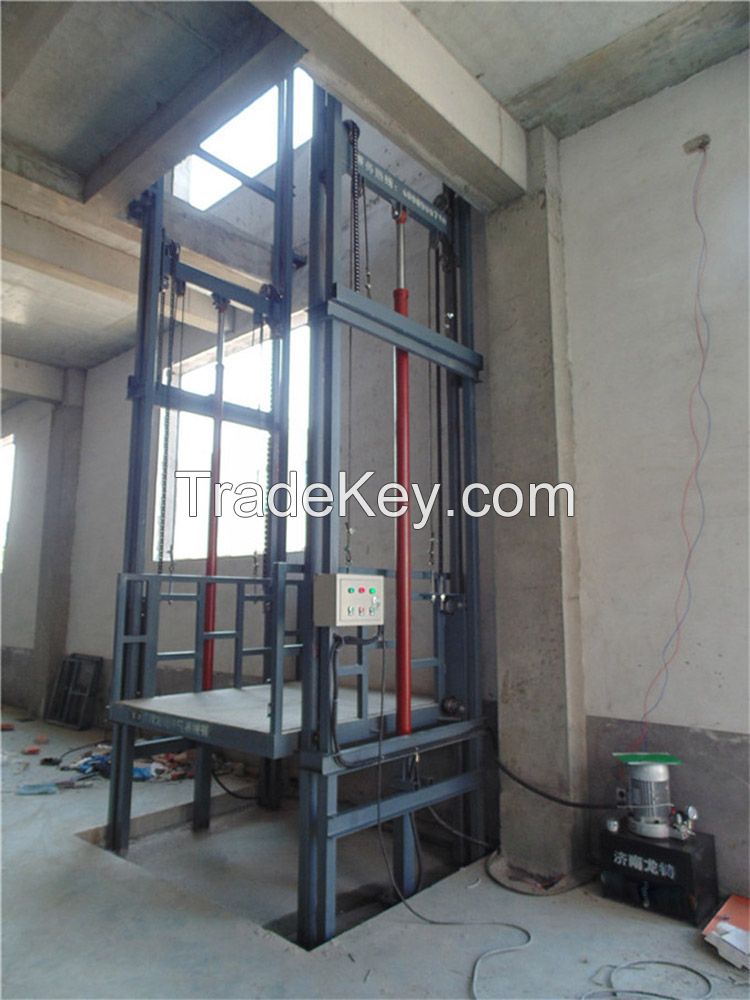 customized hydraulic 0.5-5 ton vertical elevator goos lift platform