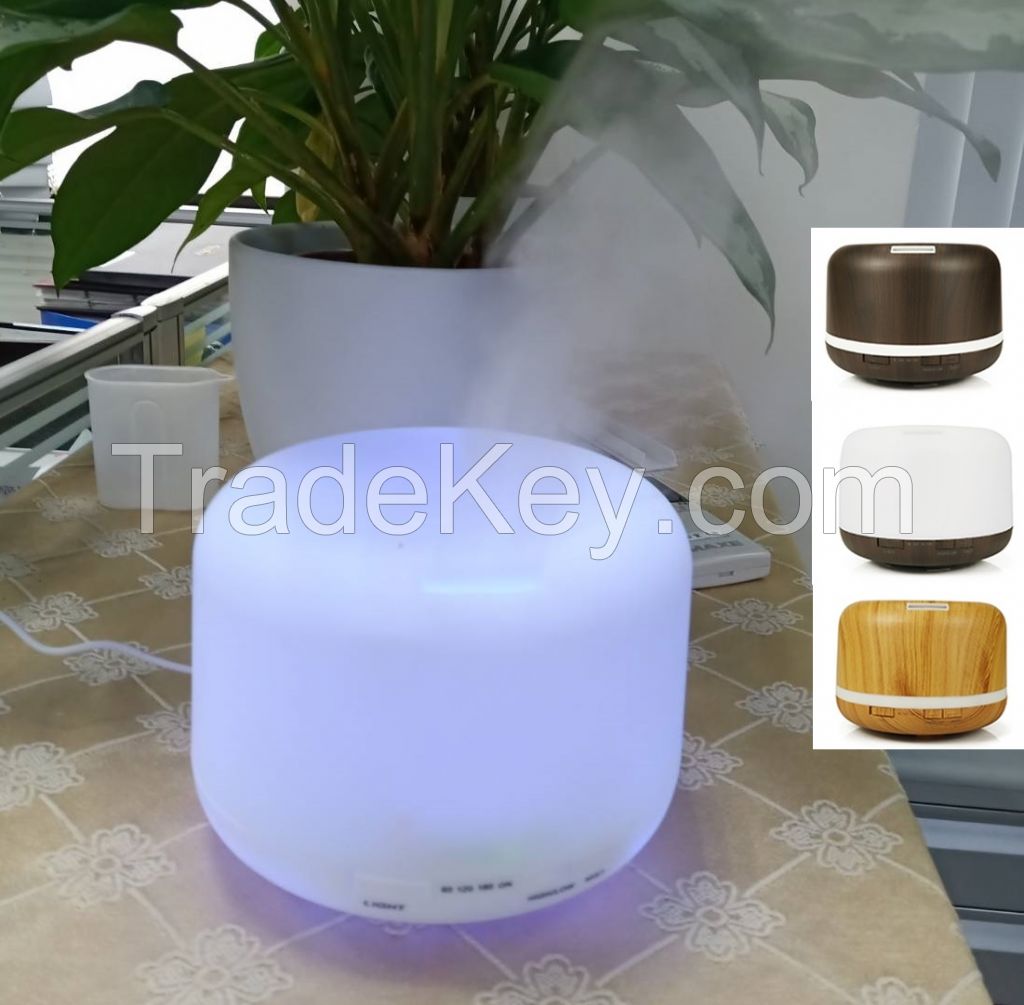 Aroma diffuser, luxury electric ultrasonic essential oil diffuser with  led light, humidifier