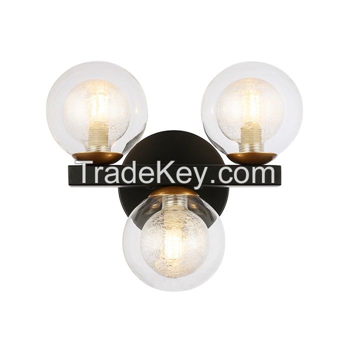 3 Light Bath Simple Hotel Wall Lamp NC6170W-3B