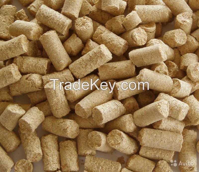 Wheat bran pellets