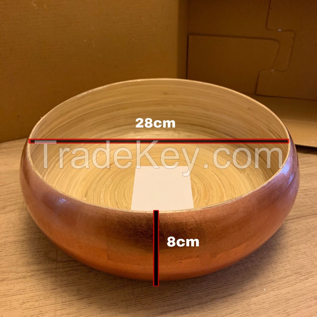 spun bamboo salad bowl