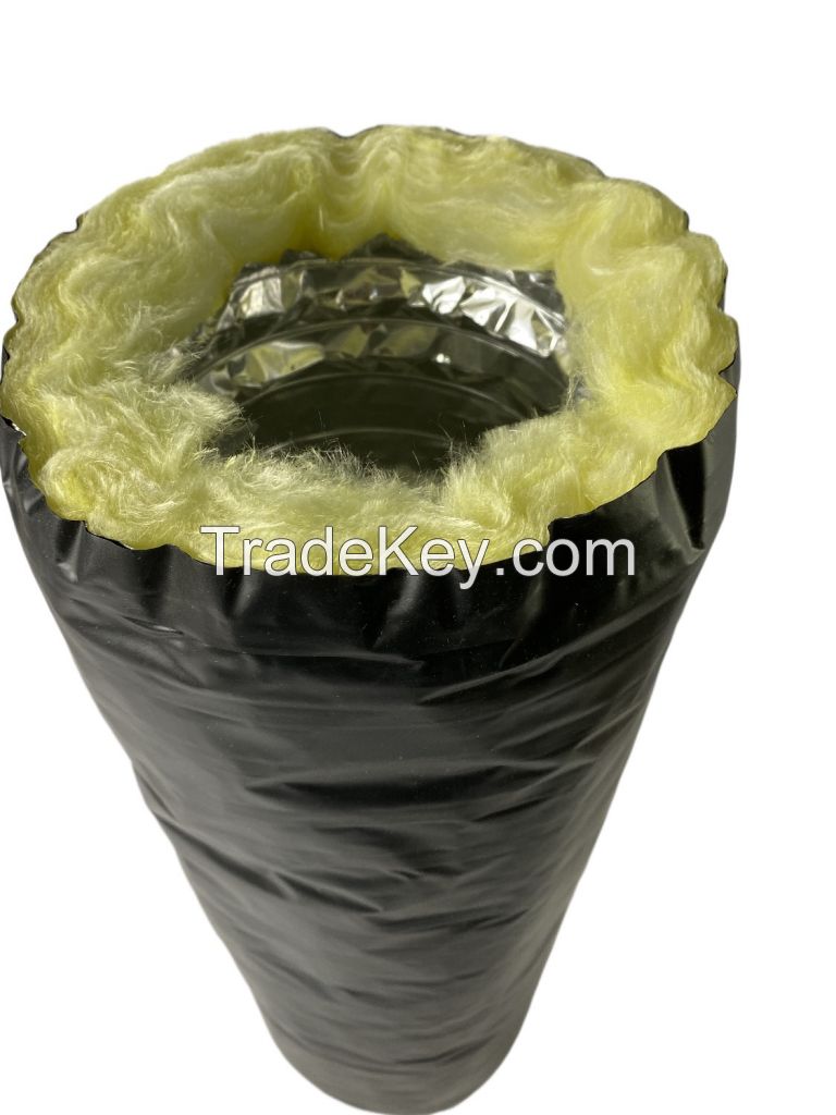 Double Helical Acoustic Flexible Aluminum Foil Duct