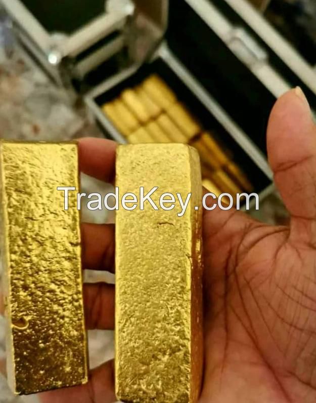 Gold bar and diamond