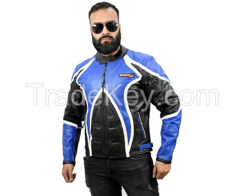 Motorbike Leather Jacket OEM Service Motorbike Leather Racing Jacket. JL-018