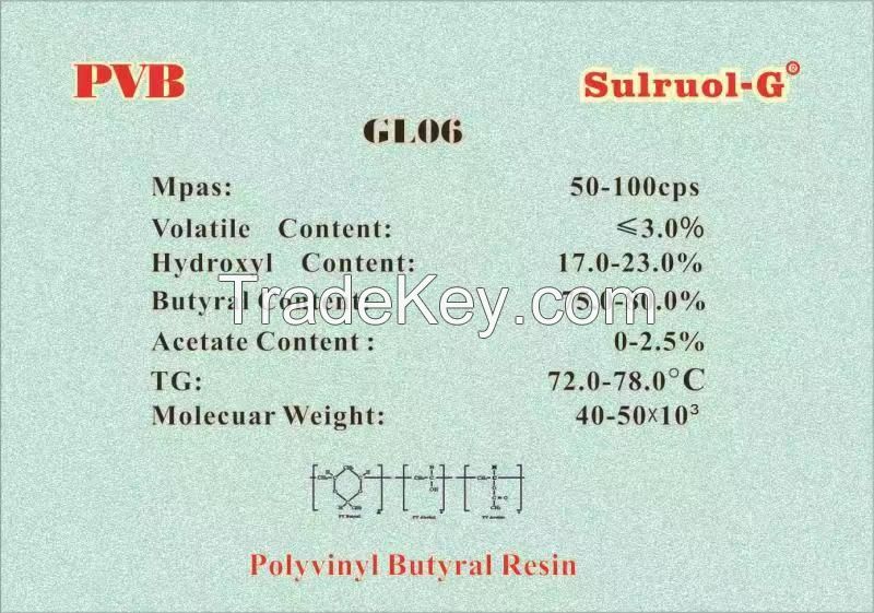 Sell Offer Polyvinyl butyral  resin Sulruol GL06