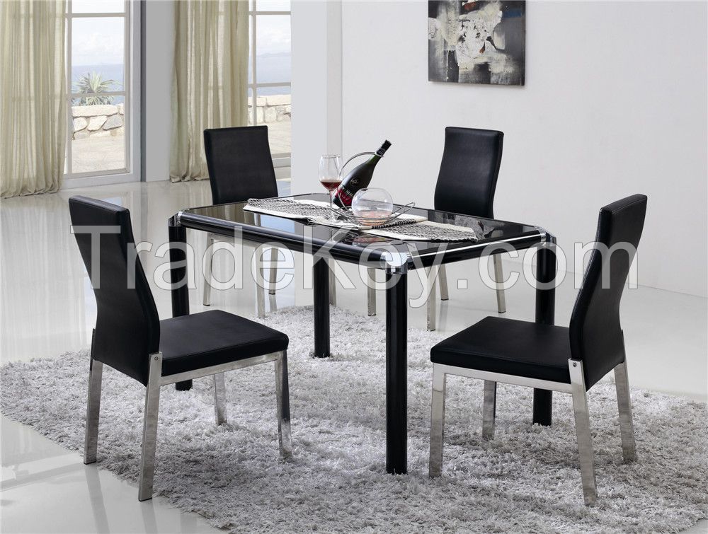 Home furniture glass dining table