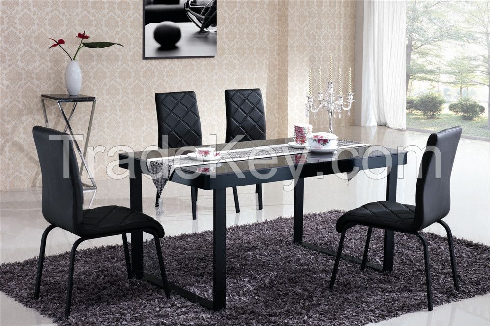 JH2077 Home furniture glass dining table