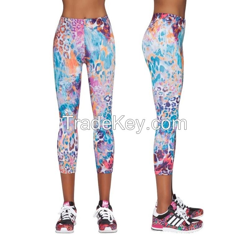 Fully Sublimated Colored Women Gym Leggings