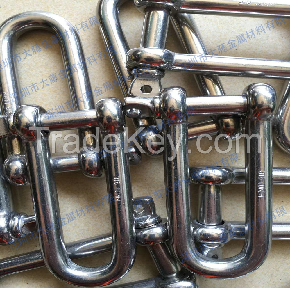 Stainless steel shackle, marine 316 stainless steel shackle