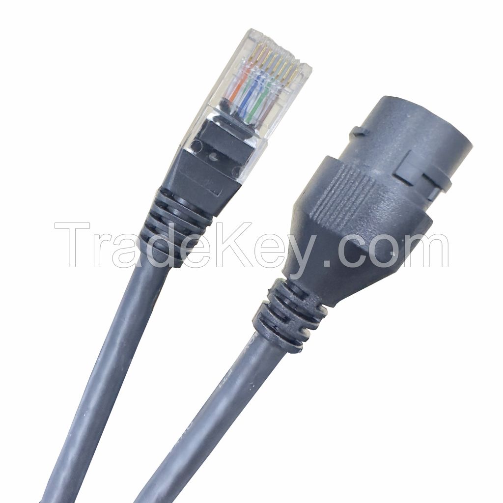 075 Network Cable Female Adaptor 8P/8C, G/F Crystal Head Connector Cable Wiring Harness China Manufacturer Custom