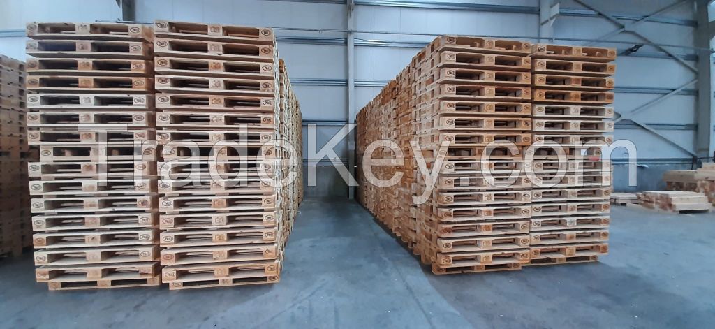 EPAL Certified Durable Wood Pallet - High Quality and Long-Lasting Storage Solution