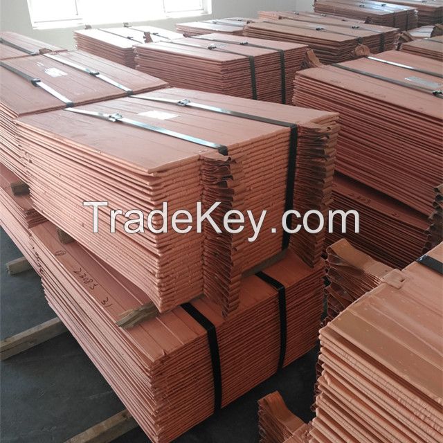 Wholesale Price For Copper Cathode Purity 99.99% Best LME Factory Thickness 3-10mm For Electrolytic Copper Plate