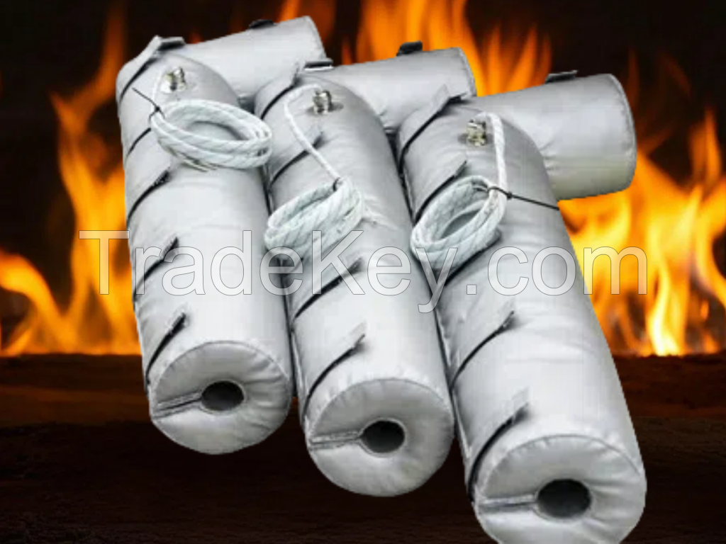 Flexible detachable heating insulation cover for industrial pipeline heating and cooling equipment