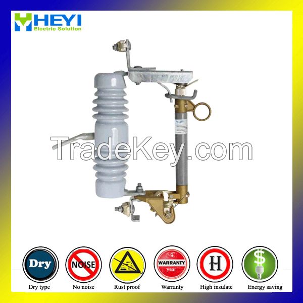 high voltage 11kv porcelain fuse cutout drop out  with big creep distance for high substation  NEMA Braket 100A