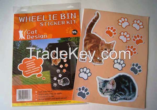 Vinyl Sticker / Clear PVC Sticker / Window Cling Decal Custom Full Printed adhesive, label, barcode