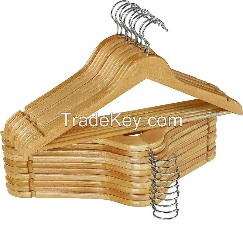 Customized Wooden Suit Hangers with Hook